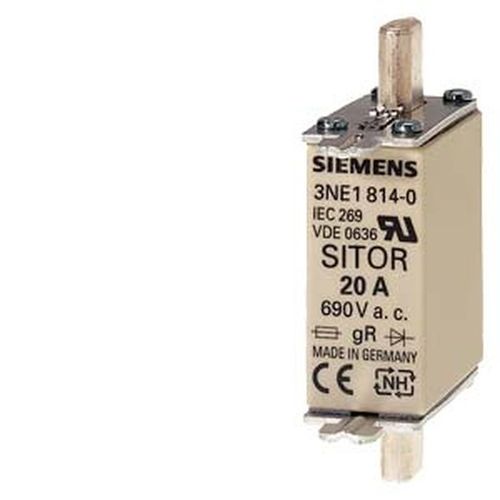 Siemens 3NE1813-0, Sitor-Sicherung gR, Baugröße 000, AC690V, 16A