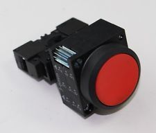 Siemens 3SB3203-0AA21 Drucktaster, 22mm, rund Kunststoff, rot