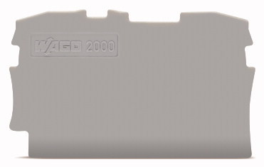 Wago 2000-1291 Abschluss- und Zwischenplatte 0,7 mm dick