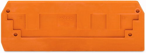 Wago 284-339 Abschluss- und Zwischenplatte 2,5 mm Orange